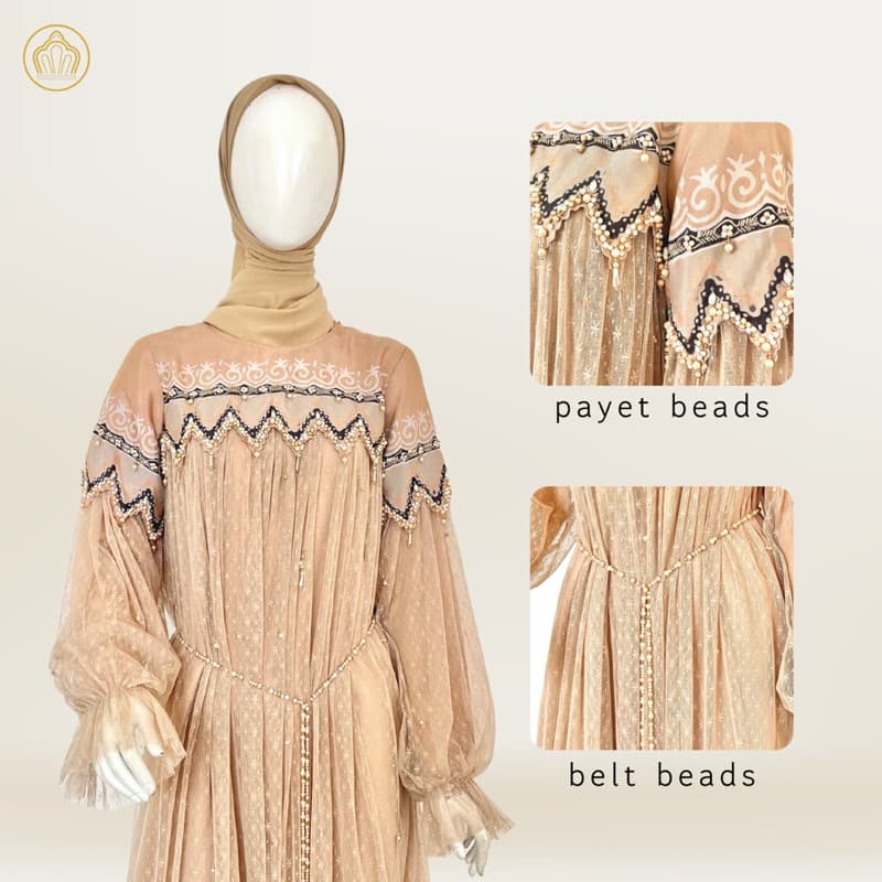 Elif Dress | Dress Exclusive | Dress Elegant | Dress kombinasi batik 2