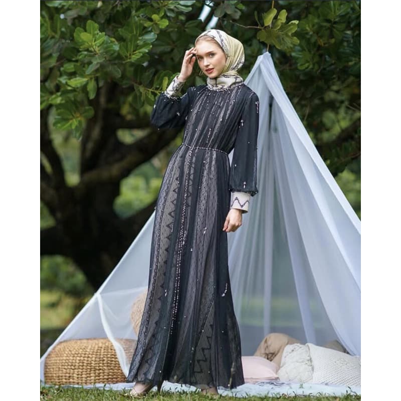 Ellen Dress | Elok Series | Dress Batik Pesta | Dress Batik Elegant | Dress Batik Payet | Dress Batik Soft | Dress Batik Modern