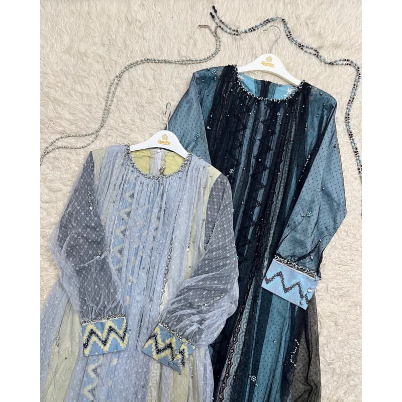 Ellen Dress | Elok Series | Dress Batik Pesta | Dress Batik Elegant | Dress Batik Payet | Dress Batik Soft | Dress Batik Modern 2