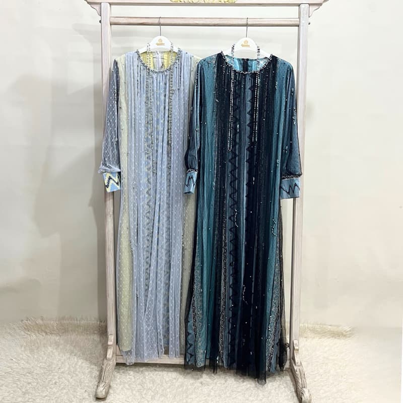 Ellen Dress | Elok Series | Dress Batik Pesta | Dress Batik Elegant | Dress Batik Payet | Dress Batik Soft | Dress Batik Modern 3