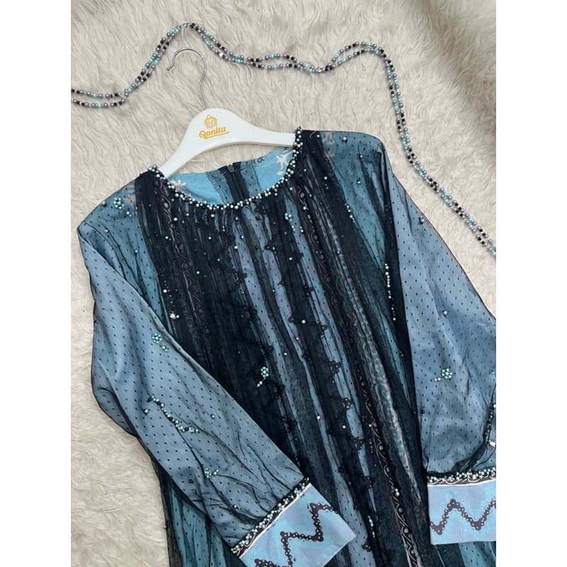 Ellen Dress | Elok Series | Dress Batik Pesta | Dress Batik Elegant | Dress Batik Payet | Dress Batik Soft | Dress Batik Modern 4
