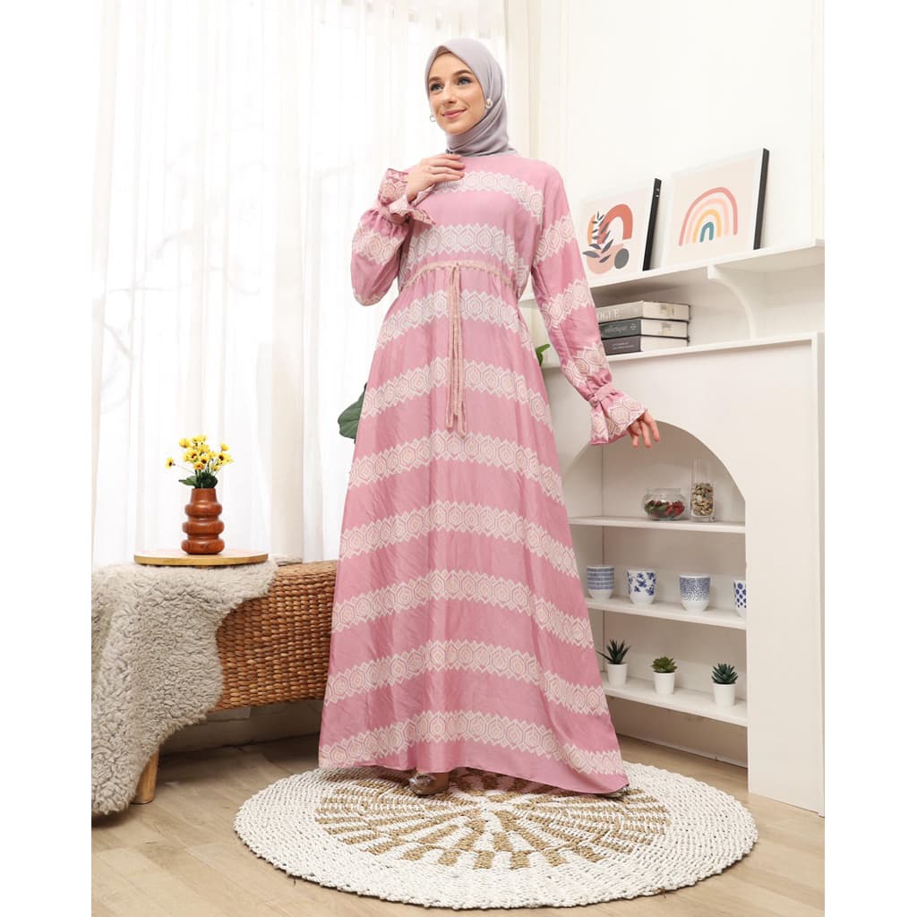 Gaun Afsin | Gaun Batik Daily | Gaun Batik Soft | Gaun Batik Cantik | Gaun Batik Non Payet