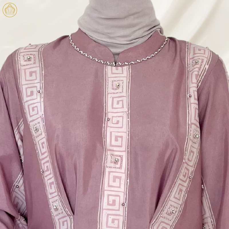 Gaun Ameera | Gaun Batik Soft | Gaun Batik Simple | Gaun Batik Elegant | Gaun Batik Berpayet | Gaun Batik Cantik 5