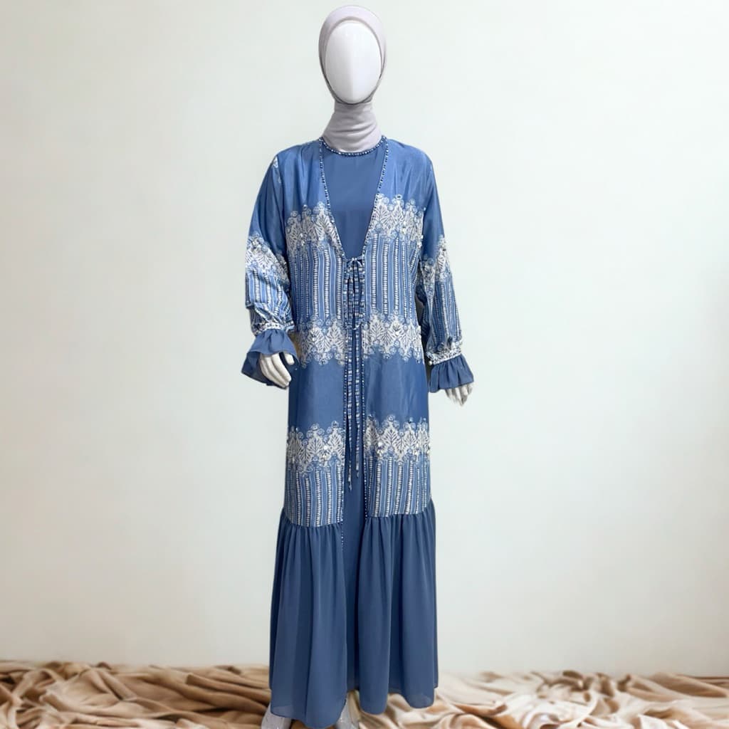 Gaun Ayra | Gaun Batik | Gaun Berpayet | Gaun Semi Outer | Qonita Batik 2