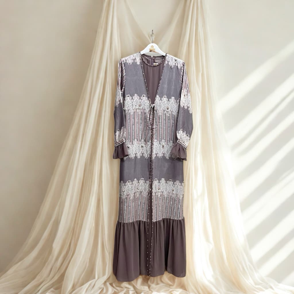Gaun Ayra | Gaun Batik | Gaun Berpayet | Gaun Semi Outer | Qonita Batik 3