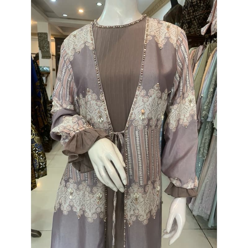 Gaun Ayra Plisket | Gaun Batik Payet | Gaun Batik Elegant | Gaun Pesta 2