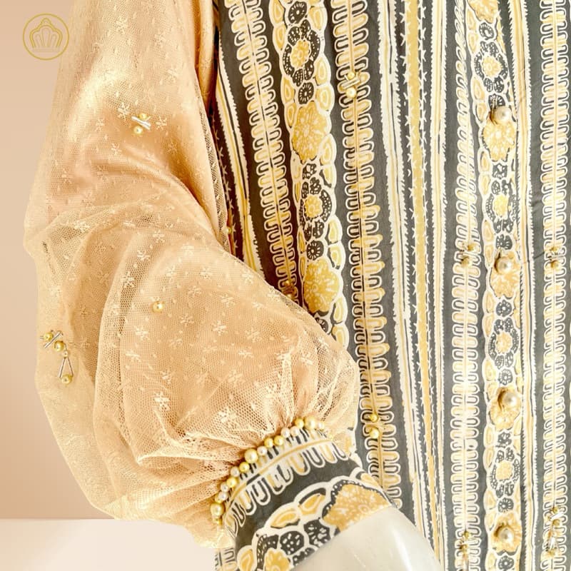 Gaun Benira | Gaun Batik Berpayet | Gaun Premium | Gaun Elegant 6