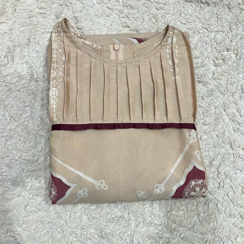 Gaun Bresilia | Gaun batik non payet | Gaun simple | Gaun Batik 6