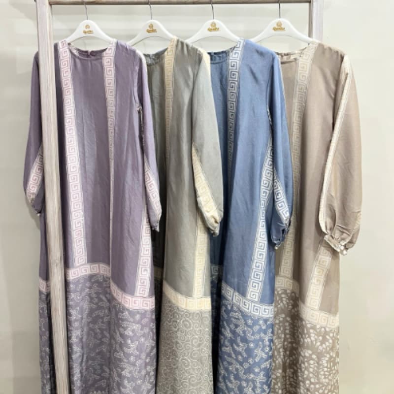 Gaun Briana | Gaun batik | Gaun batik non payet | Gaun simple 2