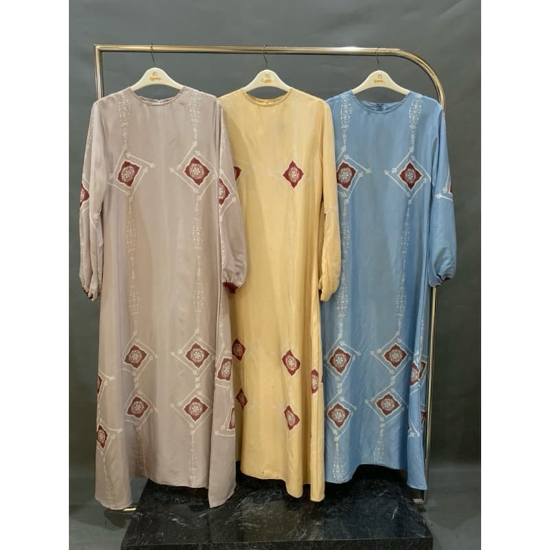 Gaun Brinia | Gaun Batik Daily | Gaun Simple | Gaun Batik Cantik | Gaun Daily 5
