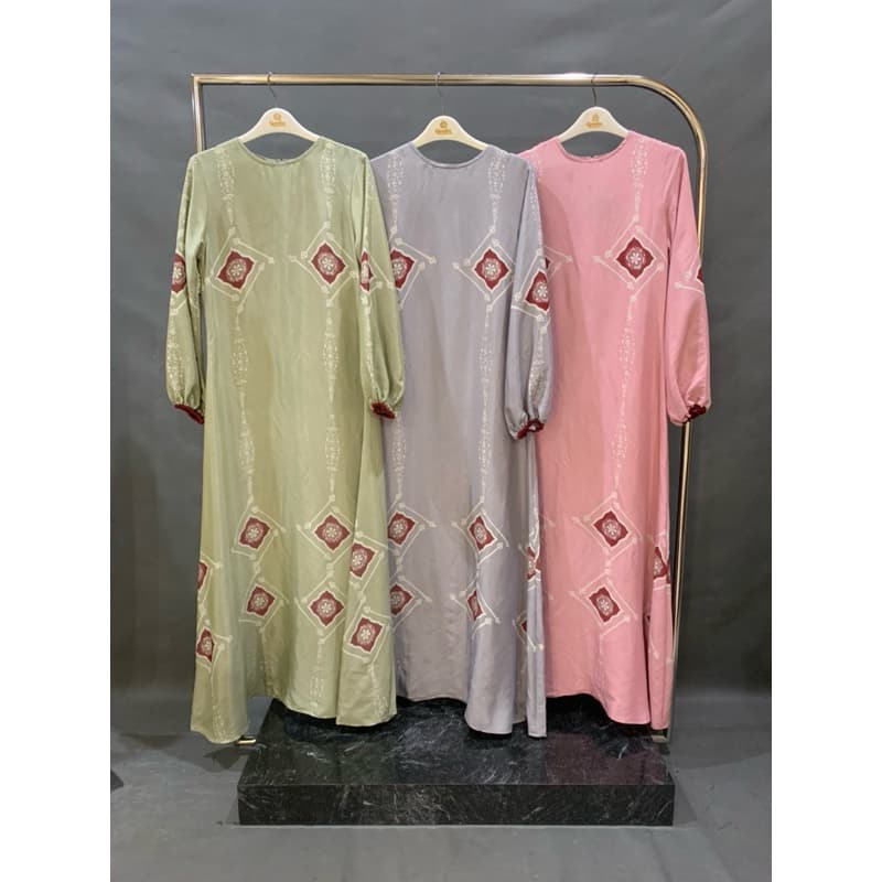 Gaun Brinia | Gaun Batik Daily | Gaun Simple | Gaun Batik Cantik | Gaun Daily 6