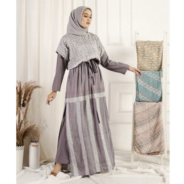 Gaun Cindy Mk Soft | Gaun Batik Daily | Gaun Batik Simple | Gaun Inner Outer | Gaun Batik Casual | Gaun Batik Soft