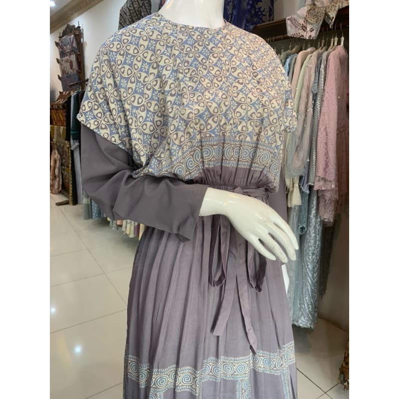Gaun Cindy Mk Soft | Gaun Batik Daily | Gaun Batik Simple | Gaun Inner Outer | Gaun Batik Casual | Gaun Batik Soft 4