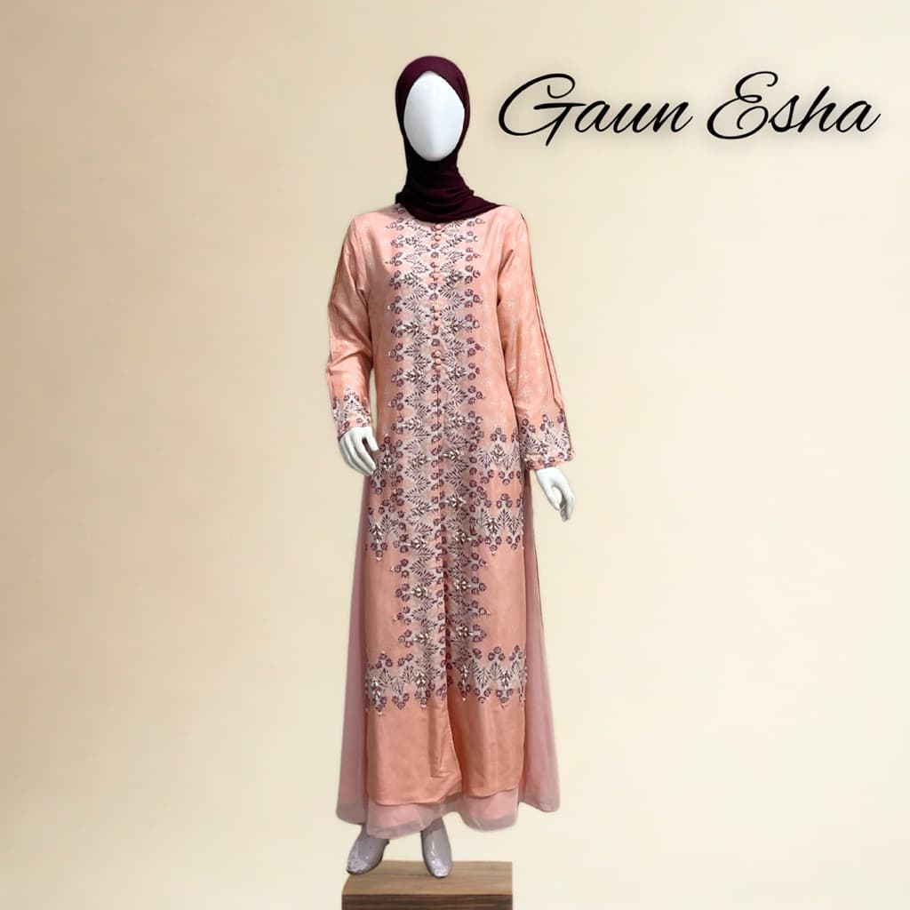 Gaun Eisha | Gaun Batik | Gaun Berpayet | Qonita Batik