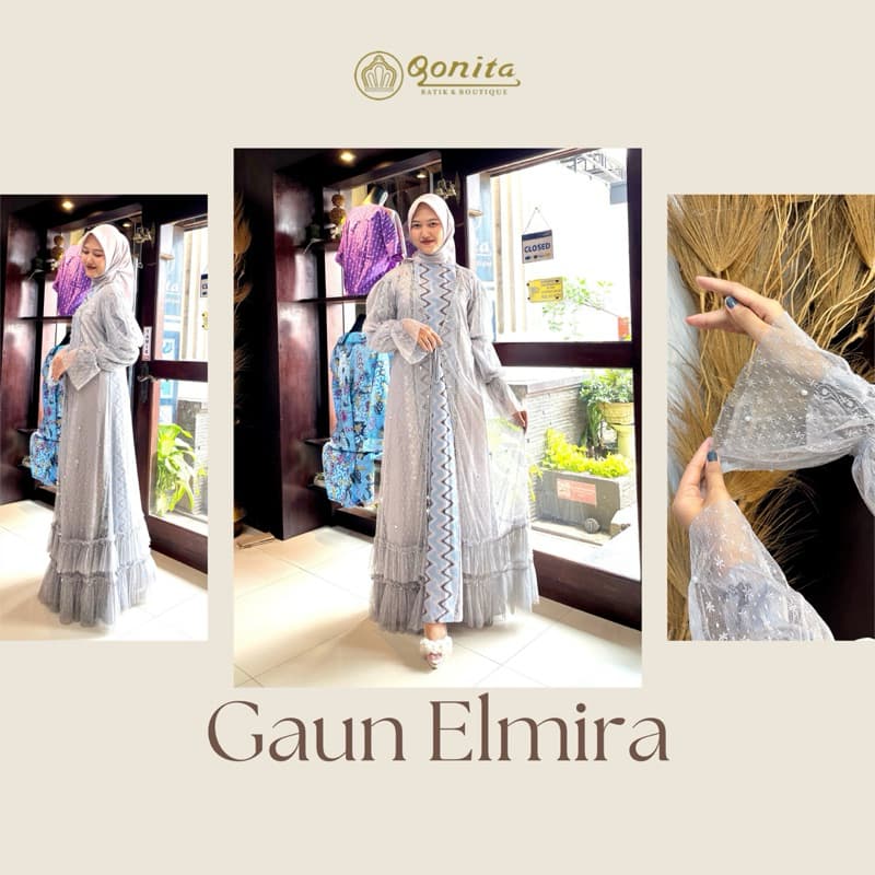 Gaun Elmira | Gaun Batik | Gaun Berpayet | Gaun Outer
