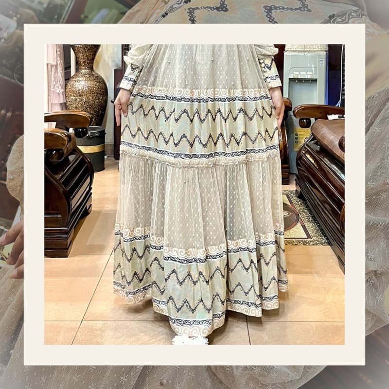 Gaun Elvira | Gaun Batik Premium | Gaun Elegant | Gaun Pesta | Gaun Berpayet 3