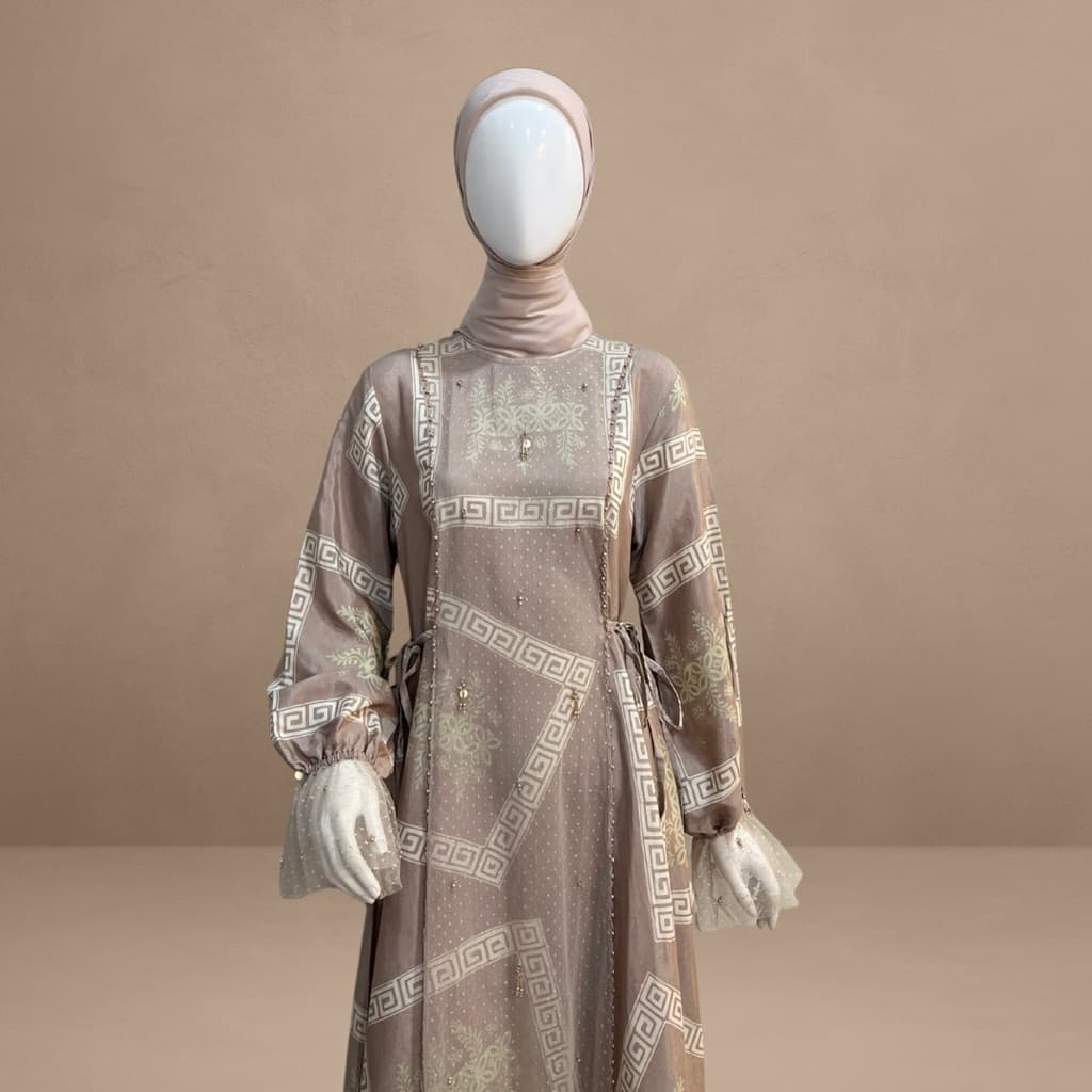 Gaun Ghania | Gaun Batik | Gaun Berpayet | Qonita Batik 3