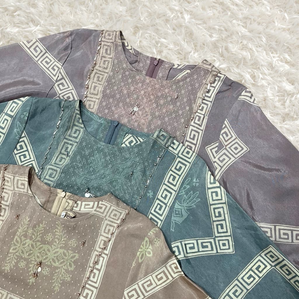 Gaun Ghania | Gaun Batik | Gaun Berpayet | Qonita Batik 4