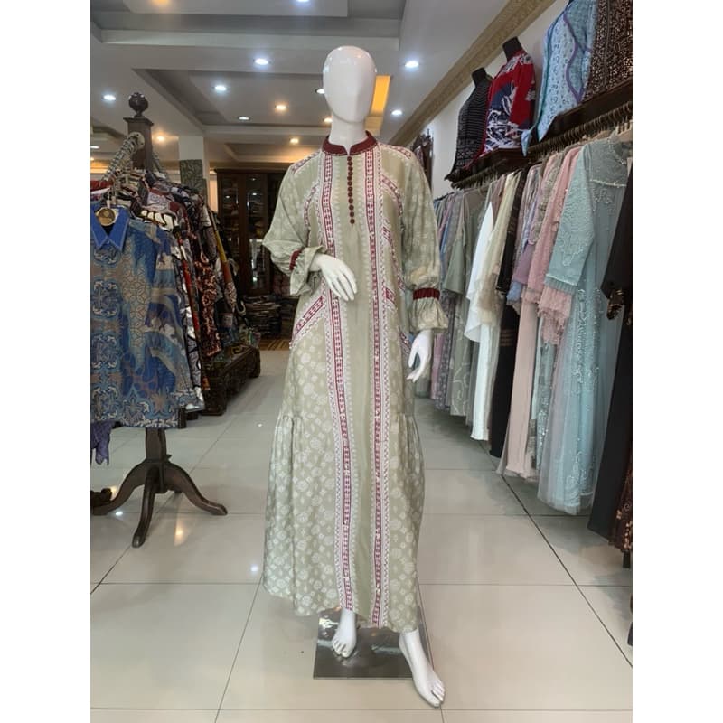 Gaun Jenni | Gaun Batik Soft | Gaun Batik Cantik | Gaun Batik Berpayet | Gaun Simple | Gaun Elegant | Gaun Pesta | Gaun Busui Friendly 6