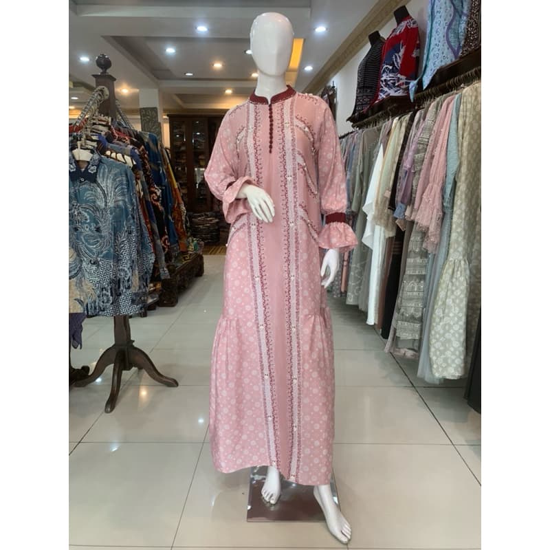 Gaun Jenni | Gaun Batik Soft | Gaun Batik Cantik | Gaun Batik Berpayet | Gaun Simple | Gaun Elegant | Gaun Pesta | Gaun Busui Friendly 7