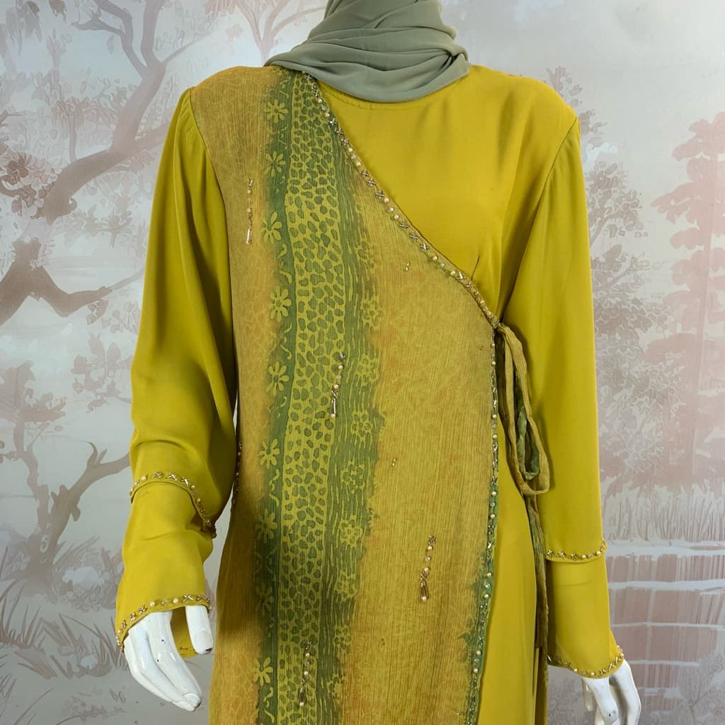 Gaun Kalista Sifon | Gaun Batik Soft | Gaun Batik Sifon | Gaun Batik Berpayet | Gaun Batik Cantik 2