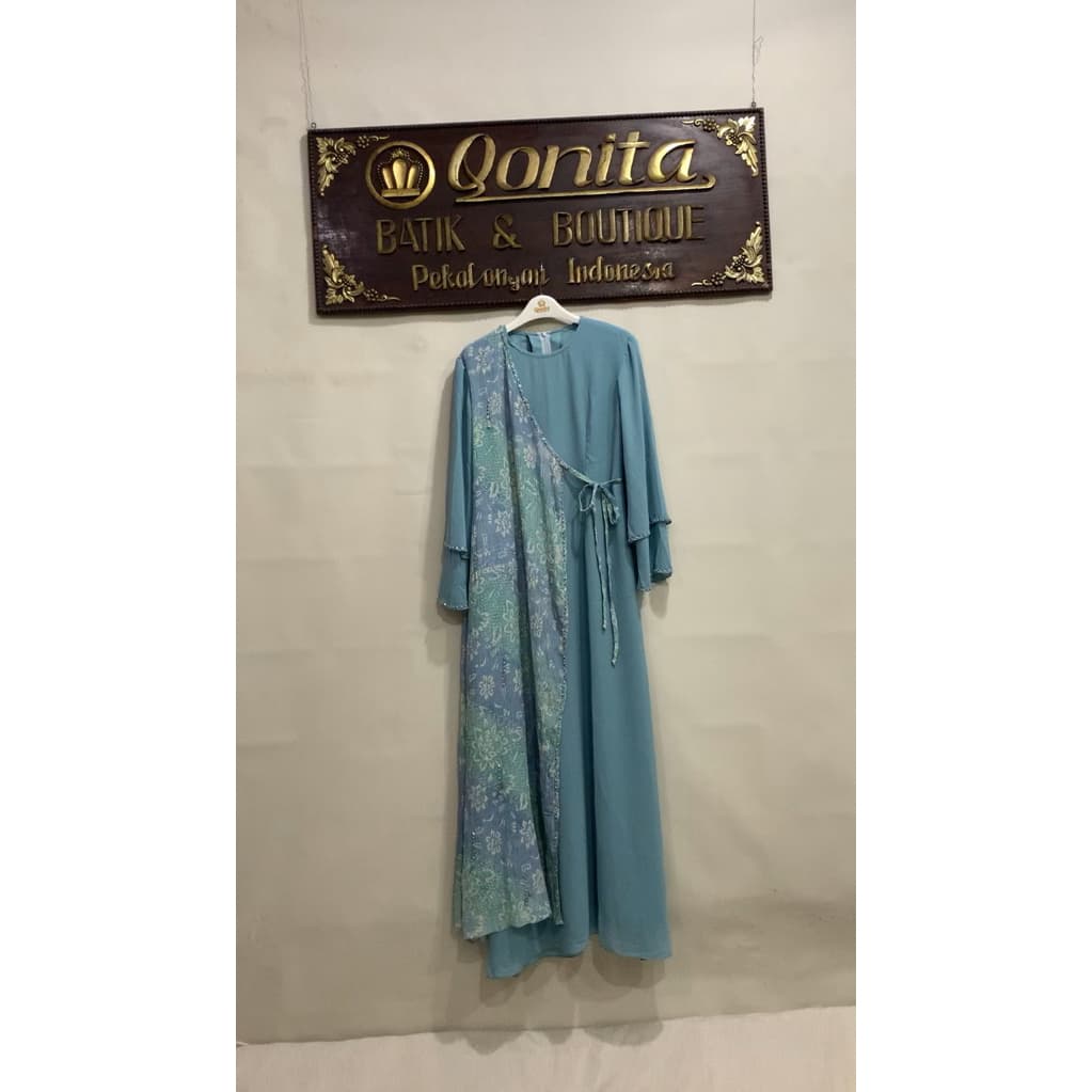 Gaun Kalista Sifon | Gaun Batik Soft | Gaun Batik Sifon | Gaun Batik Berpayet | Gaun Batik Cantik 7