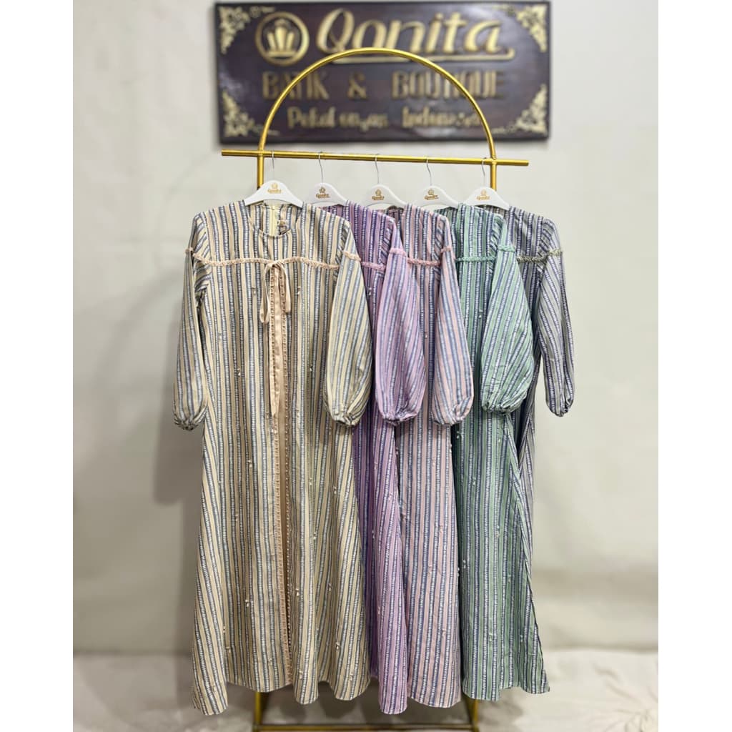 Gaun Kamala | Gaun Batik Soft | Gaun Batik Berpayet | Gaun Batik Cantik 8
