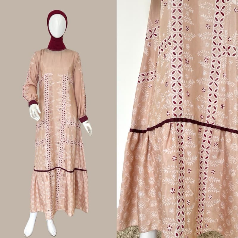 Gaun Kanaya | Gaun Batik | Daily Dress | Gaun tanpa payet 3