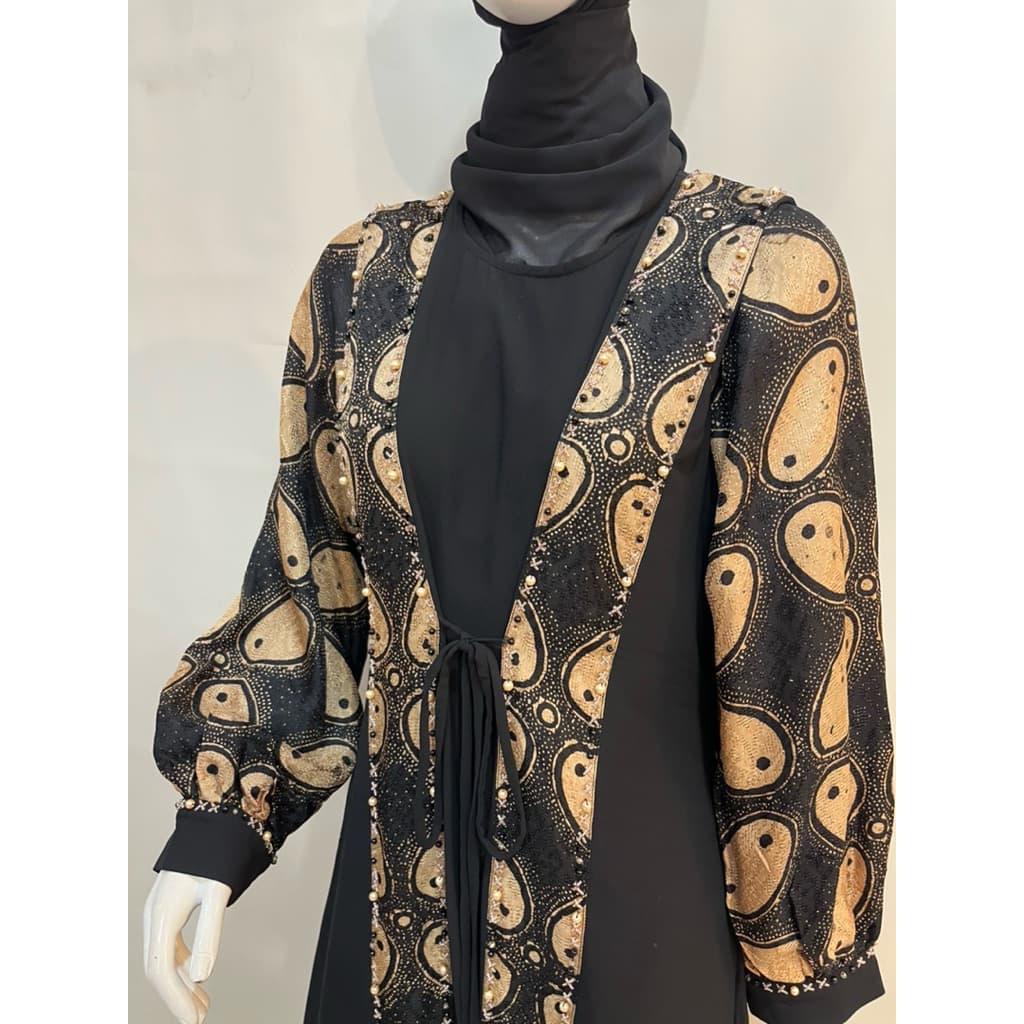 Gaun Karleta Sogan | Gaun Batik Klasik | Gaun Batik Sogan | Gaun Batik Elegant | Gaun Batik Simple | Gaun Batik Cantik 6