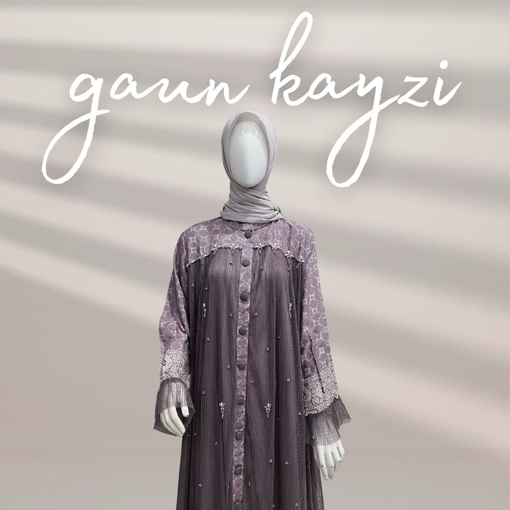 Gaun Kayzi | Gaun Batik Soft | Gaun Batik Cantik | Gaun Batik Simple | Gaun Batik Busui | Gaun Batik Berpayet 2
