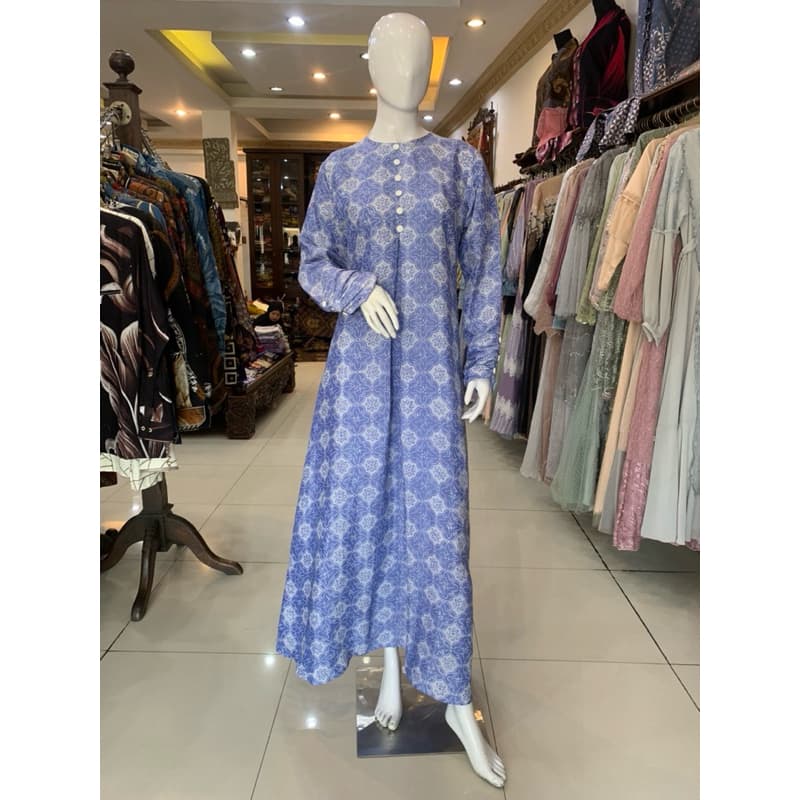 Gaun Kinara | Gaun Batik | Dress Daily Look | Dress Simple Elegant