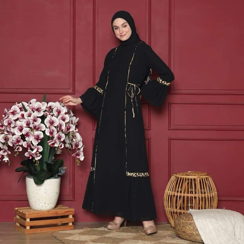 Gaun Luzera Sogan | Gaun Batik Sogan | Gaun Batik Klasik | Gaun Batik Elegant | Gaun Batik Simple | Gaun Daily 2