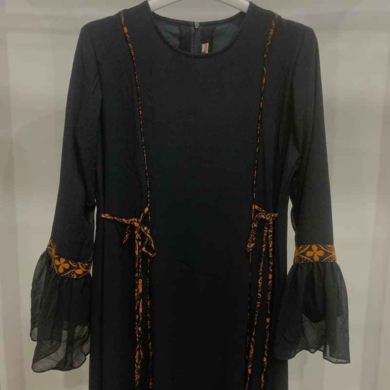 Gaun Luzera Sogan | Gaun Batik Sogan | Gaun Batik Klasik | Gaun Batik Elegant | Gaun Batik Simple | Gaun Daily 6