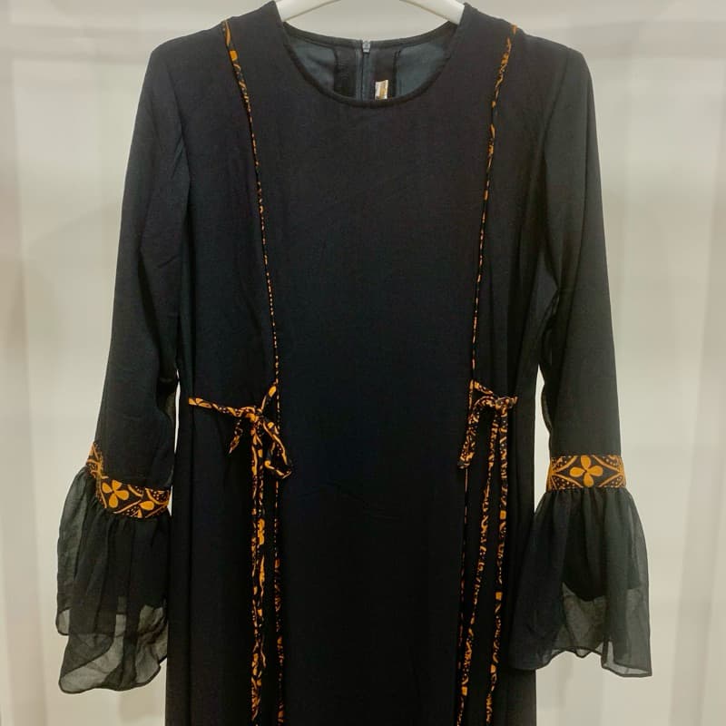 Gaun Luzera Sogan | Gaun Batik Sogan | Gaun Batik Klasik | Gaun Batik Elegant | Gaun Batik Simple | Gaun Daily 7