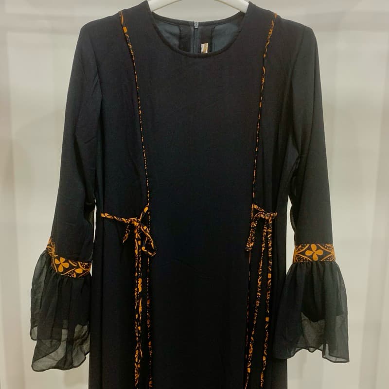Gaun Luzera Sogan | Gaun Batik Sogan | Gaun Batik Klasik | Gaun Batik Elegant | Gaun Batik Simple | Gaun Daily 8