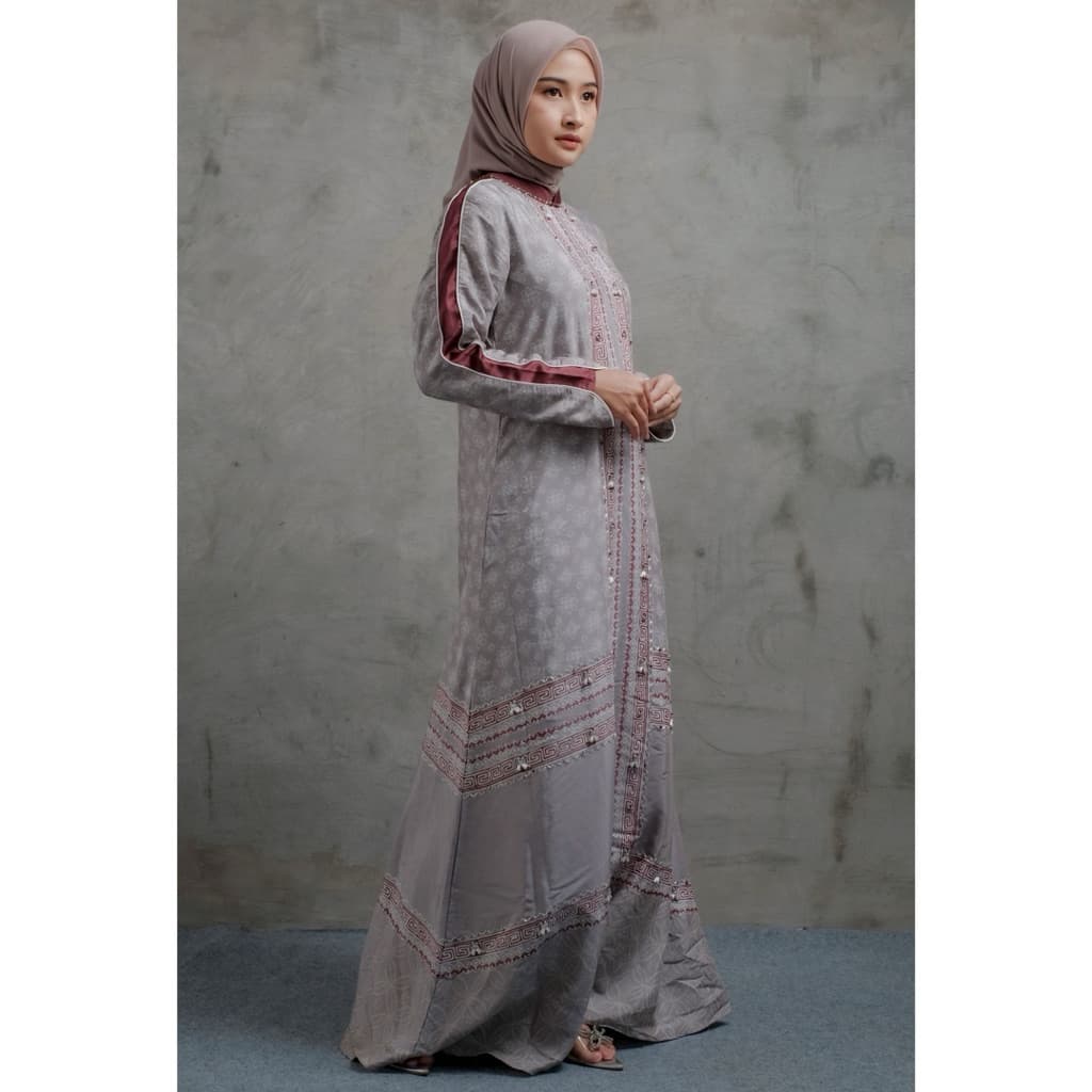 Gaun Parisha | Gaun Batik Premium | Gaun Berpayet | Gaun Elegant 2