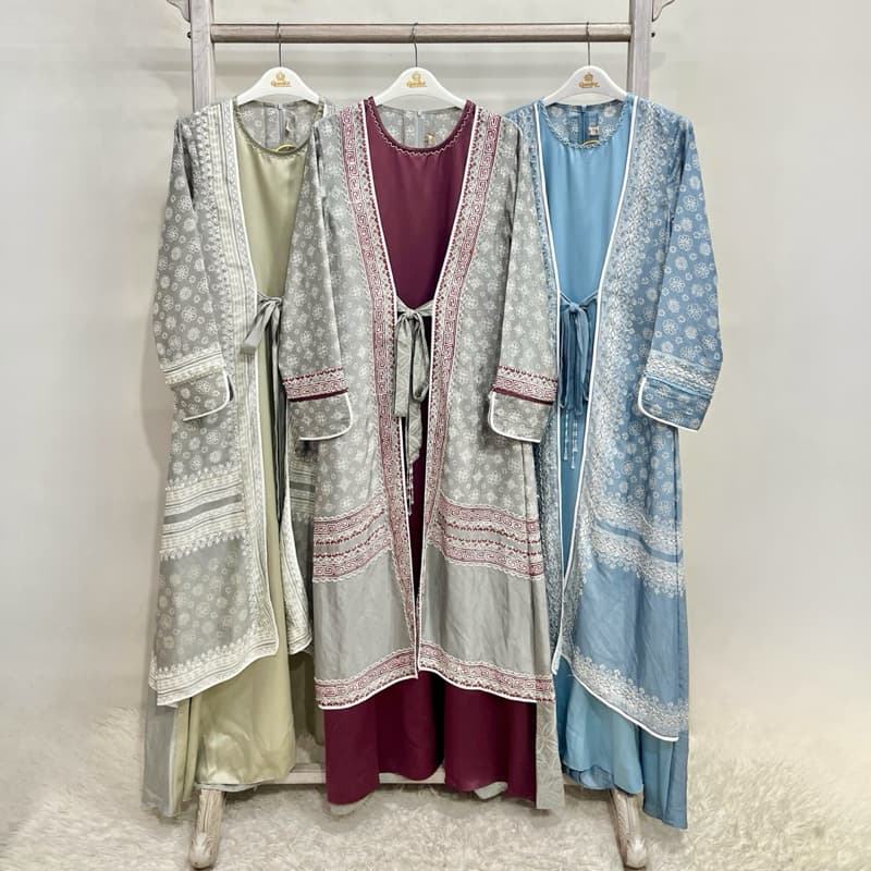 Gaun Piruza | Dress Batik | Dress Berpayet | Dress Elegant | Dress Pesta 7
