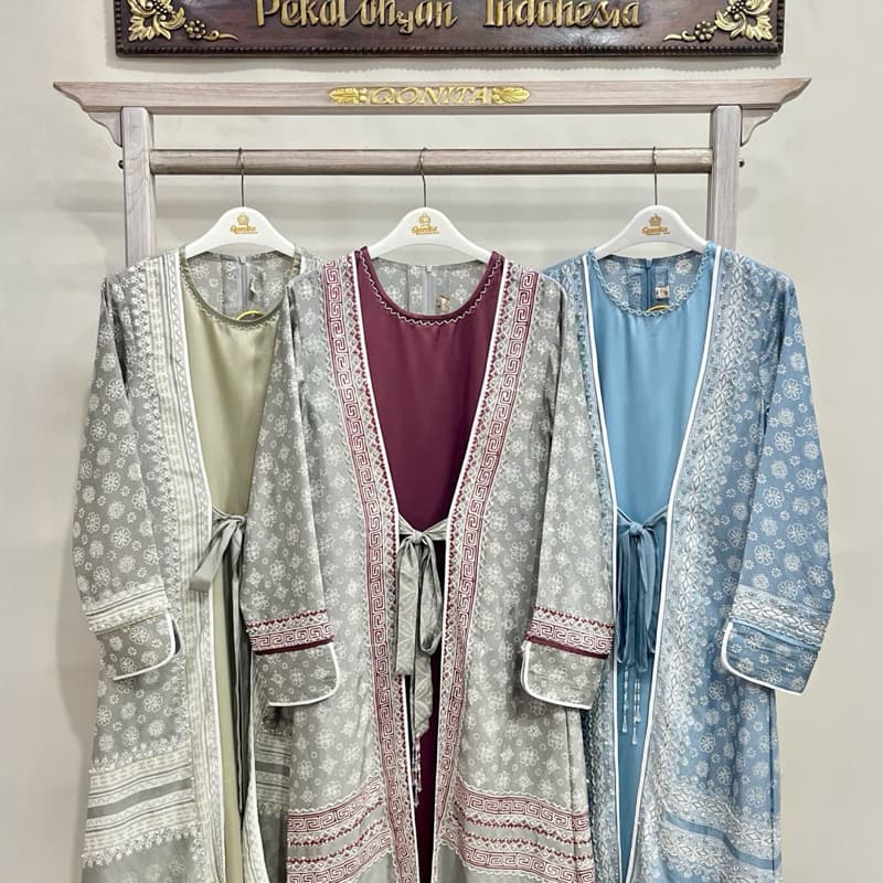 Gaun Piruza | Dress Batik | Dress Berpayet | Dress Elegant | Dress Pesta 8