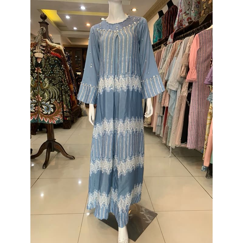 Gaun Zalina | Gaun Batik Berpayet | Gaun Batik Pesta | Gaun Batik Simple | Gaun Batik Elegant | Gaun Batik Soft