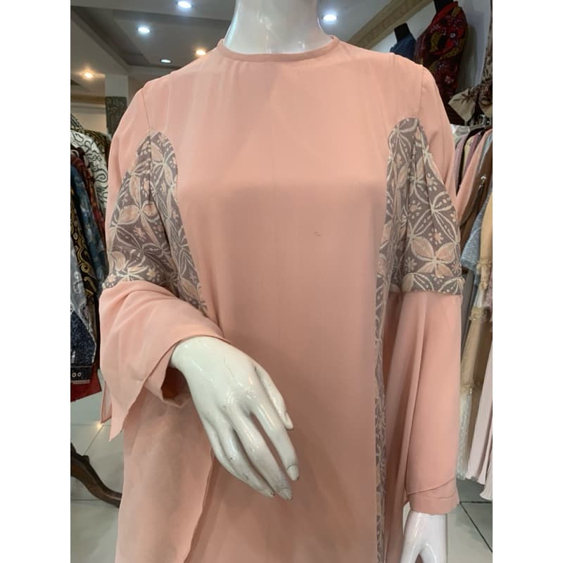 Gaun Zauha | Gaun Batik Simple | Gaun Simple Elegant | Gaun Daily | Gaun Kondangan | Gaun Salem 2