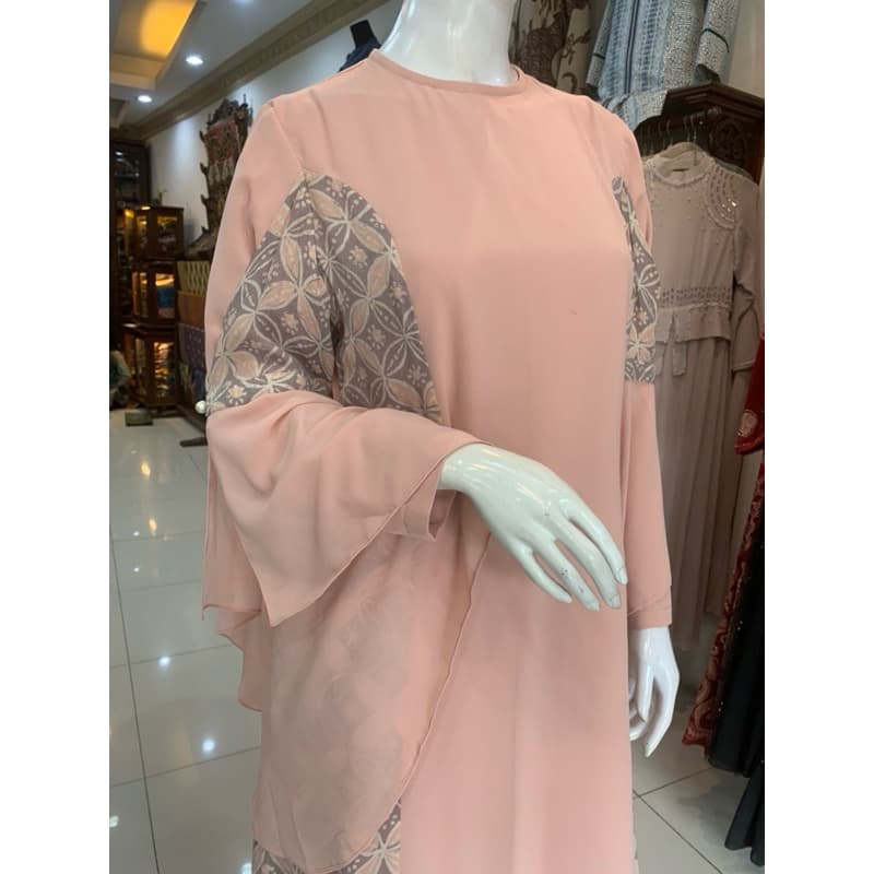 Gaun Zauha | Gaun Batik Simple | Gaun Simple Elegant | Gaun Daily | Gaun Kondangan | Gaun Salem 3