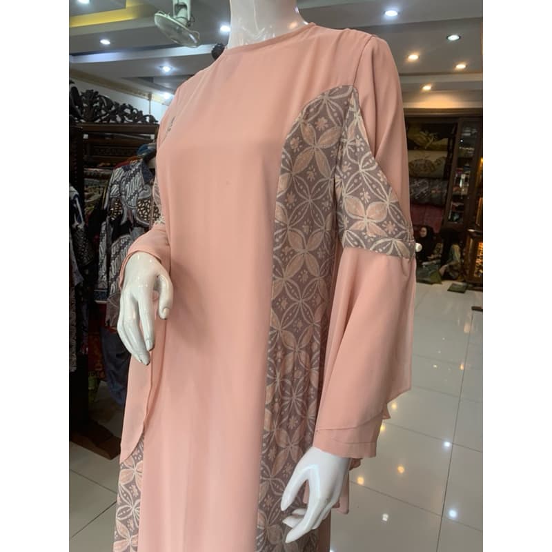 Gaun Zauha | Gaun Batik Simple | Gaun Simple Elegant | Gaun Daily | Gaun Kondangan | Gaun Salem 4