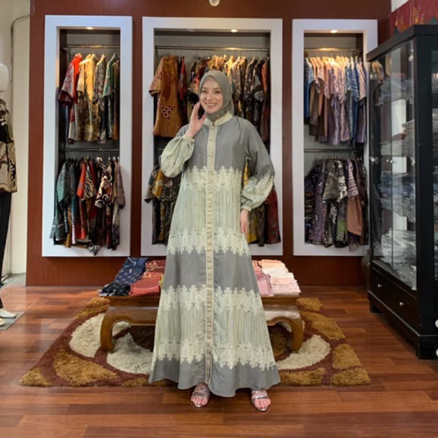 Ld. Raline | Longdress Batik | Longdress Daily | Longdress Busui | Dress Batik Daily | Dress Batik Simple