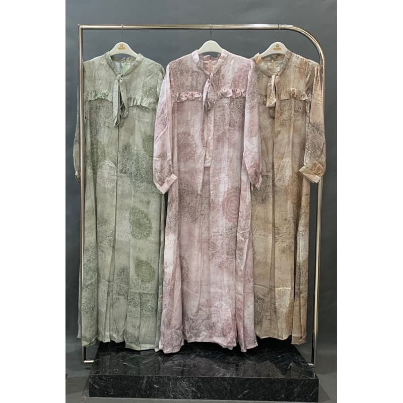 Ld. Sena Silk Premium By Qoni Official New Motif 1 | Gaun Daily Look | Gaun Simpel dan elegant 6