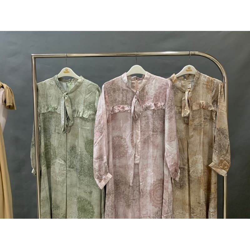 Ld. Sena Silk Premium By Qoni Official New Motif 1 | Gaun Daily Look | Gaun Simpel dan elegant 7