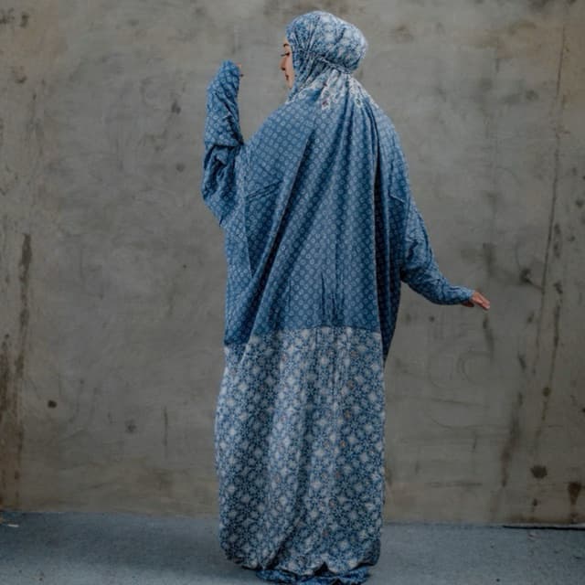 Mukena Qonita | Mukena Batik Rayon Santung | Adem dan Ringan | Free Pouch Cantik | Ukuran Jumbo | BAHAN RAYON SANTUNG ADEM 5