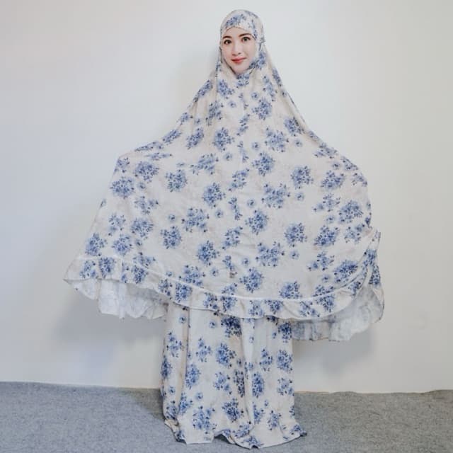 Mukena Qonita | Mukena Urban Series | Bahan Rayon Free Pouch