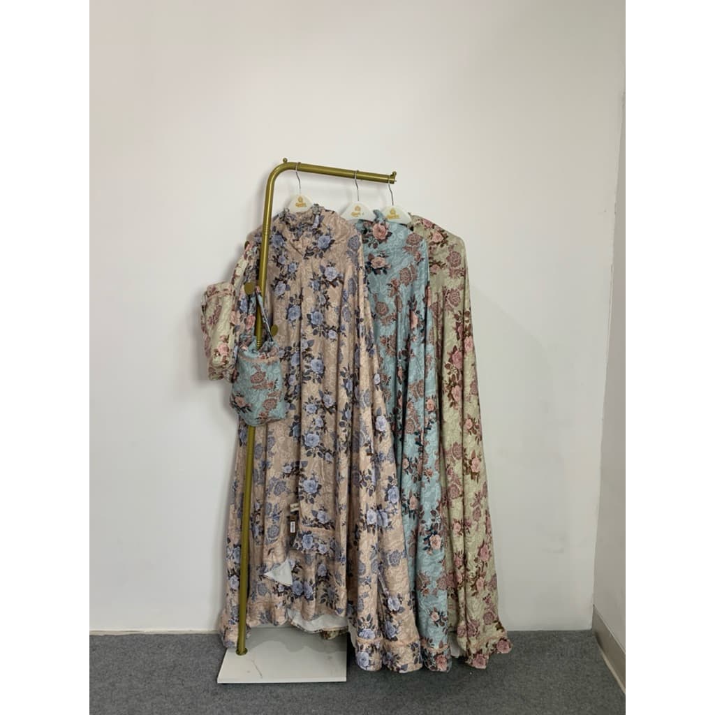 Mukena Qonita | Mukena Urban Series | Bahan Rayon Free Pouch 7