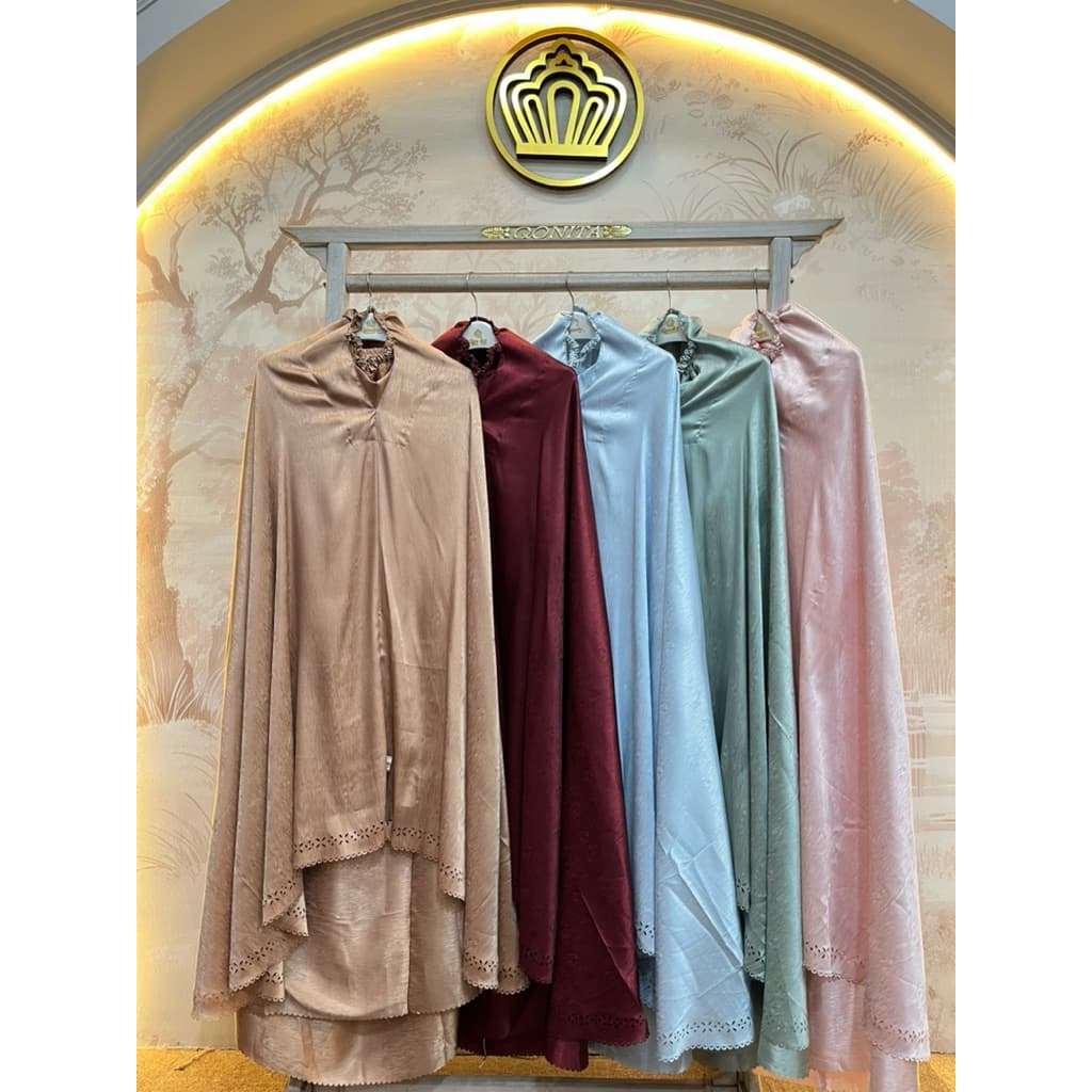 Mukena Qonita | Satin Series | Bahan Satin + Free Pouch