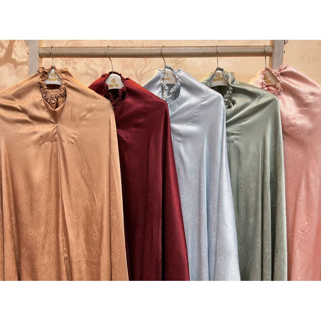 Mukena Qonita | Satin Series | Bahan Satin + Free Pouch 2